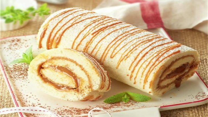 BISCUIT ROULÉ AU CARAMEL ET BEURRE SALÉ