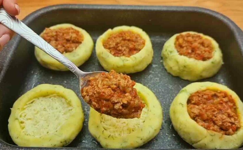 BOULETTES DE POMMES DE TERRE VIANDE HACHÉES